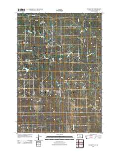 2012 Map of Roundup Butte, 2012 Print