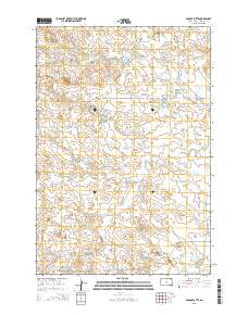 2015 Map of Saddle Butte, 2015 Print