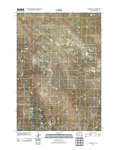2012 Map of Schoepp Flat, 2012 Print