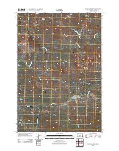 2012 Map of Sheep Pen Draw SW, 2012 Print