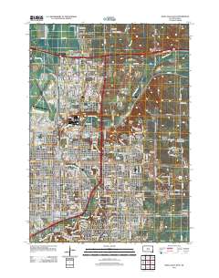 2012 Map of Sioux Falls East, 2012 Print