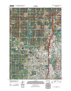 2012 Map of Sioux Falls West, 2012 Print