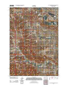2012 Map of Slaughter Reservoir, 2012 Print