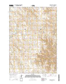 2015 Map of Standing Butte, 2015 Print