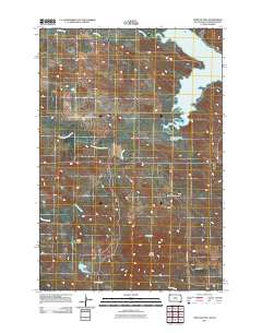 2011 Map of Tepee Buttes, 2011 Print