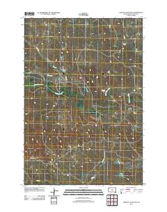 2012 Map of Tomato Can Buttes, 2012 Print