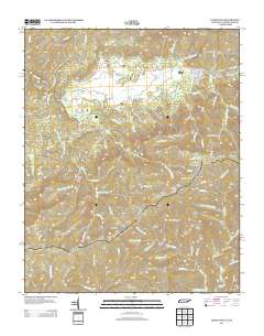 2013 Map of Cades Cove, 2013 Print
