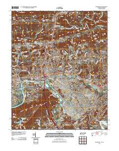 2010 Map of Kingsport, 2010 Print