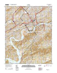 2014 Map of Knoxville, 2014 Print