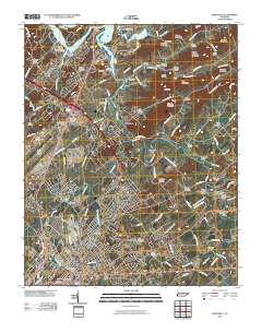 2010 Map of Maryville, 2010 Print