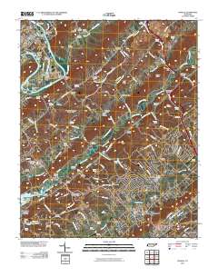 2010 Map of Powell, 2010 Print
