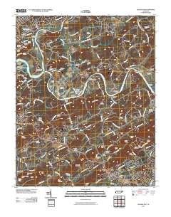 2010 Map of Shooks Gap, 2010 Print