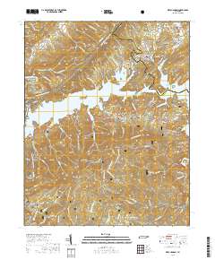 2019 Map of Watauga Dam, 2019 Print