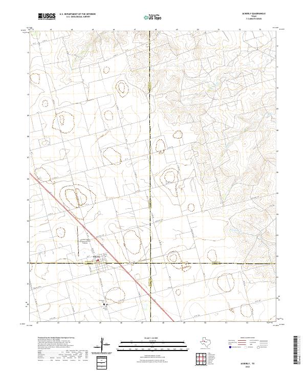 US Topo 7.5minute map for Ackerly, TX ScienceBaseCatalog