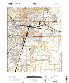 2019 Map of Amarillo East, 2019 Print