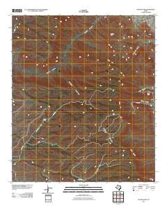 2011 Map of Apache Peak, 2011 Print