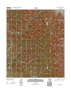 2013 Map of Apache Peak, 2013 Print