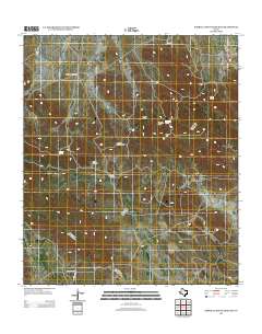 2012 Map of Barrilla Mountains East, 2012 Print