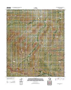 2012 Map of Baylor Draw, 2012 Print