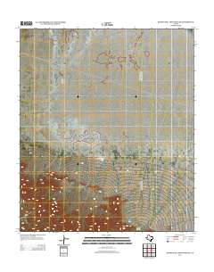 2013 Map of Bitter Well Mountain SW, 2013 Print