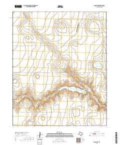 2019 Map of Bivins Lake, 2019 Print