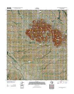 2013 Map of Black Mountains, 2013 Print