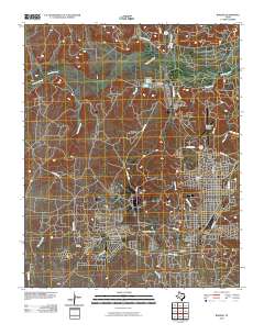 2010 Map of Borger, 2010 Print
