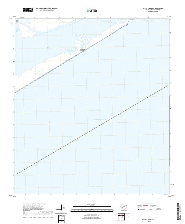 2022 Map of Brown Cedar Cut, 2022 Print