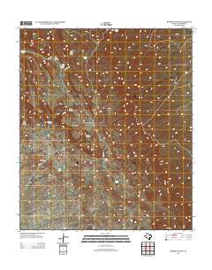 2013 Map of Burro Canyon, 2013 Print