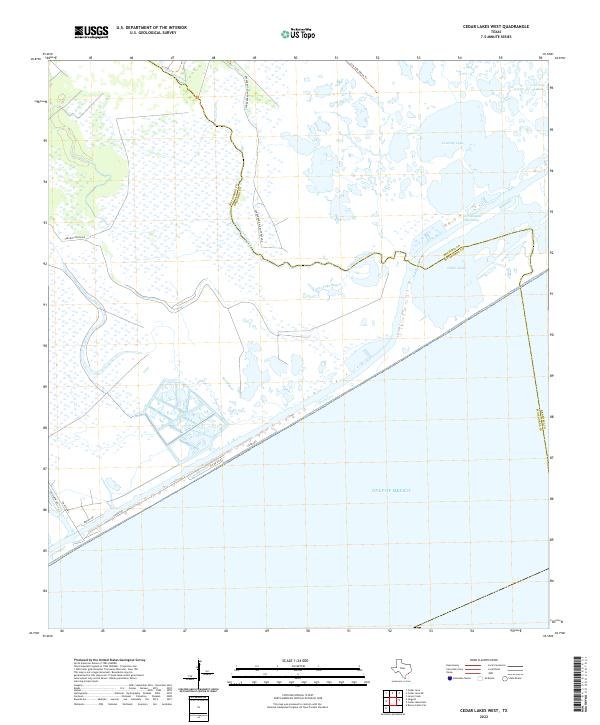 2022 Map of Cedar Lakes West, 2022 Print