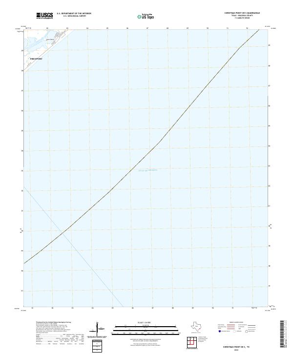 2022 Map of Christmas Point OE S, 2022 Print