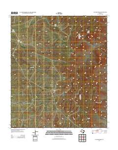 2013 Map of Collier Mesa, 2013 Print