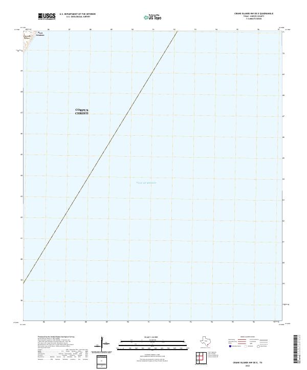 2022 Map of Crane Islands NW OE E, 2022 Print