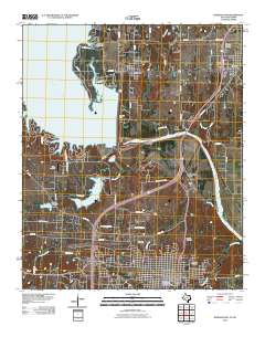2010 Map of Denison Dam, 2010 Print