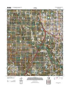 2013 Map of Denton West, 2013 Print