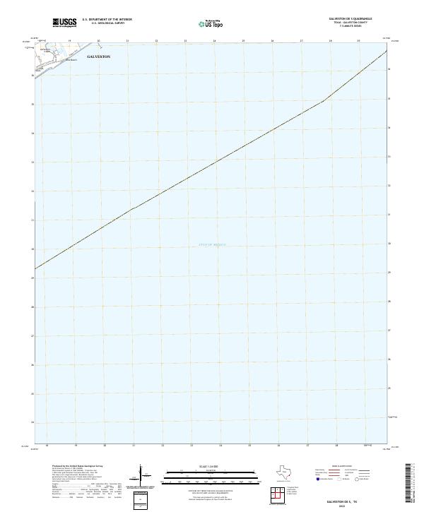 2022 Map of Galveston OE S, 2022 Print