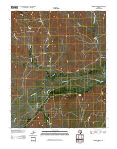 2010 Map of Garden Springs, 2010 Print
