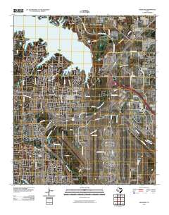 2010 Map of Grapevine, 2010 Print