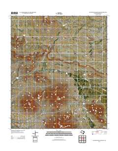 2013 Map of Gunsight Hills South, 2013 Print