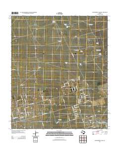 2012 Map of Hackberry Lake, 2012 Print