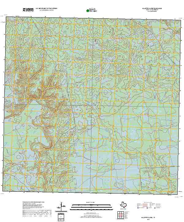 2019 Map of Hallettsville SE, 2019 Print