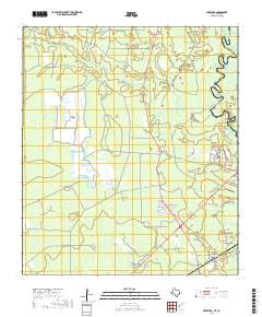 2019 Map of Hartburg, 2019 Print