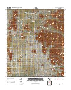 2012 Map of Helms West Well, 2012 Print