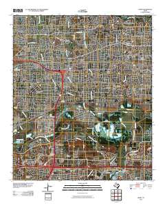 2010 Map of Hurst, 2010 Print