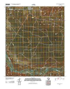 2010 Map of Jayton South, 2010 Print