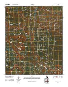 2010 Map of Justiceburg NW, 2010 Print