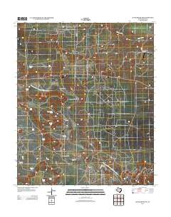 2012 Map of Justiceburg NW, 2012 Print
