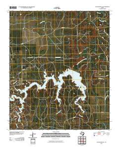 2010 Map of Justiceburg SE, 2010 Print