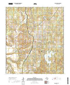 2019 Map of Lake Bastrop, 2019 Print