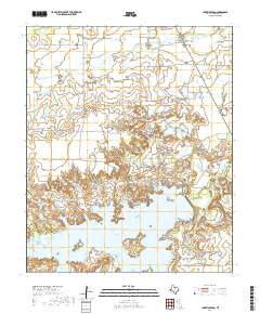 2019 Map of Lake Kickapoo, 2019 Print